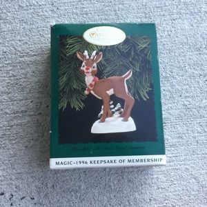 🌷Red Nose Reindeer 🦌1996 Hallmark Ornament